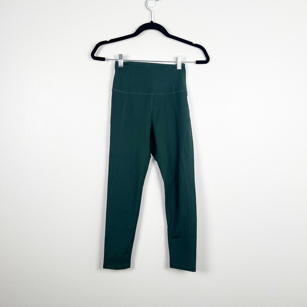 Girlfriend Collective Green High Rise Compression Leggings XS 23in Inseam #4008